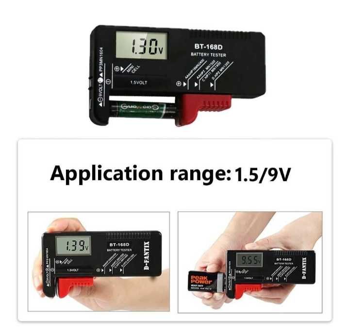 Універсальний цифровий тестер батарей BT-168D