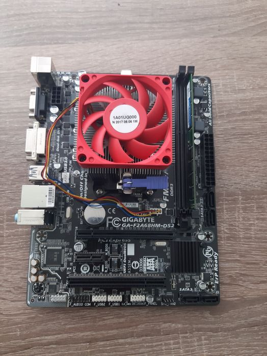 Комплект FM2+ Amd Athlon X4 + ddr3 4gb + GA-F2A68HM-DS2