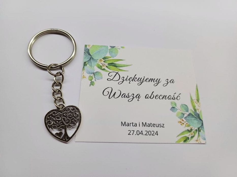 Podziękowanie dla gości drzewko szczęścia