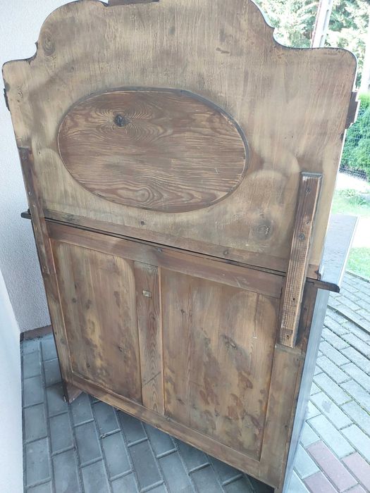Stary secesyjny pomocnik kredens komoda lustro E187