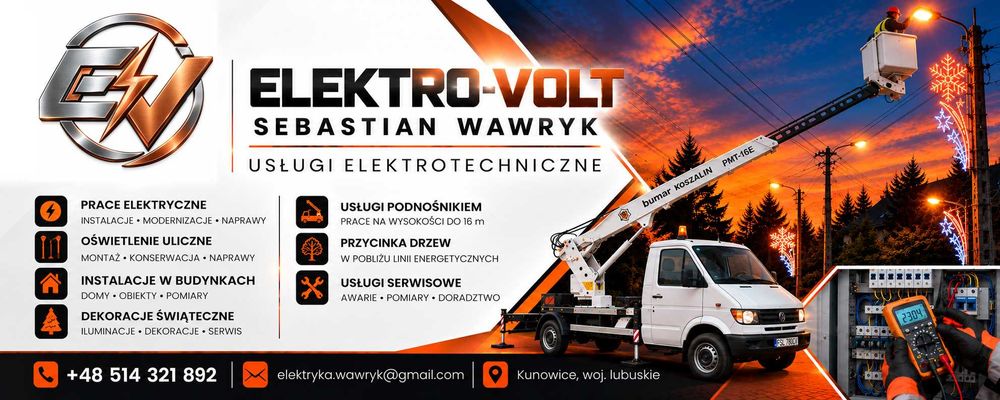 Usługi podnośnikiem koszowym 16m | Prace wysokościowe