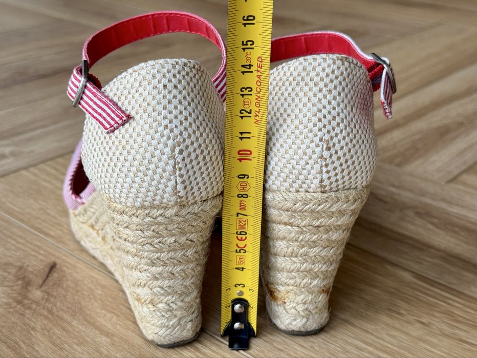 SANDAŁY Espadryle na koturnie damskie Old Navy sandałki w paski 36