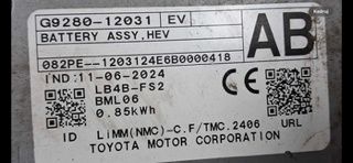 Bateria Toyota Corolla e21 lift 2024