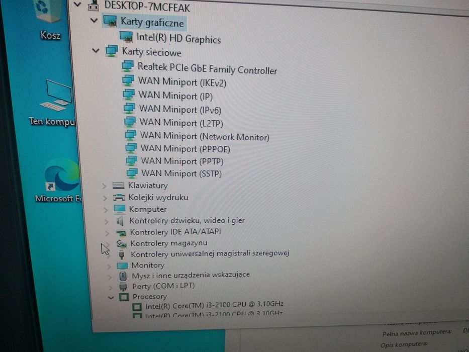 Komputer stacjonarny zestaw