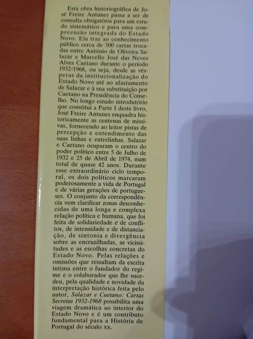 Salazar Caetano Cartas Secretas