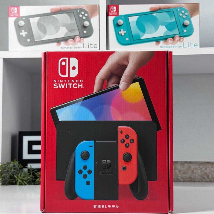 Консоль Nintendo Switch OLED Model HEG-001 64GB Blue Red Новий Світч