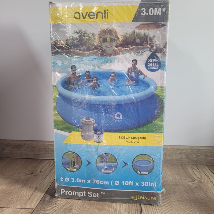 Duży basen ogrodowy , pompa z filtrem nowy