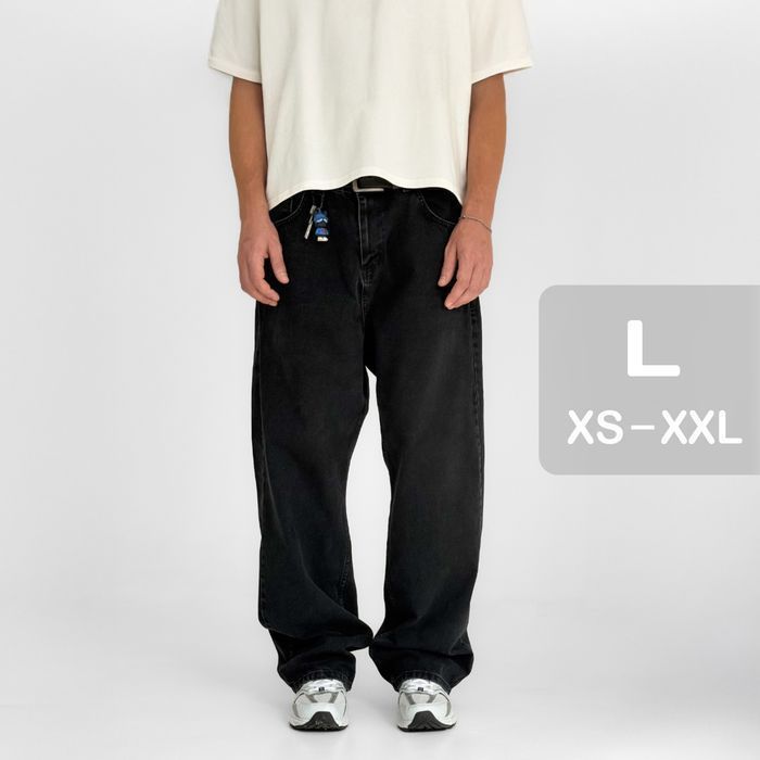 Джинси чоловічі baggy jeans, широкие джинсы мужские реп rap sk8 L