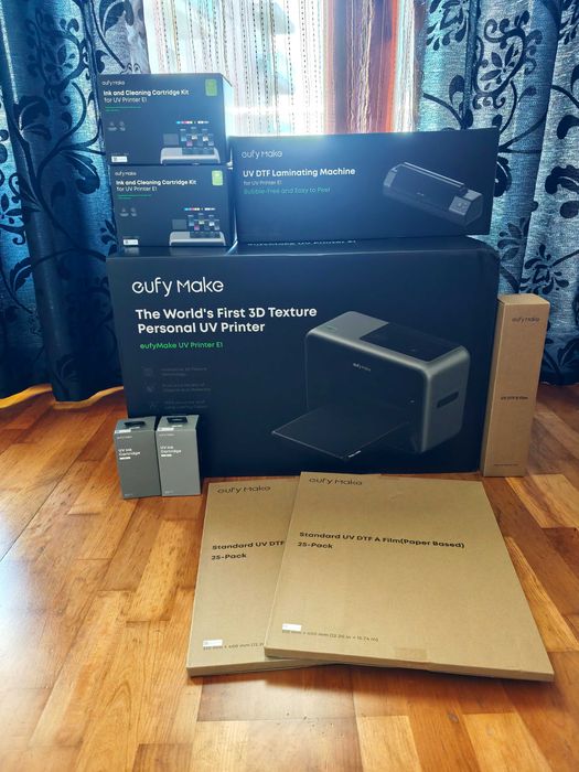 eufyMake E1 UV Printer + DTF Bundle + Extra Inks (FULLY SEALED) - Alverca514514111882209280