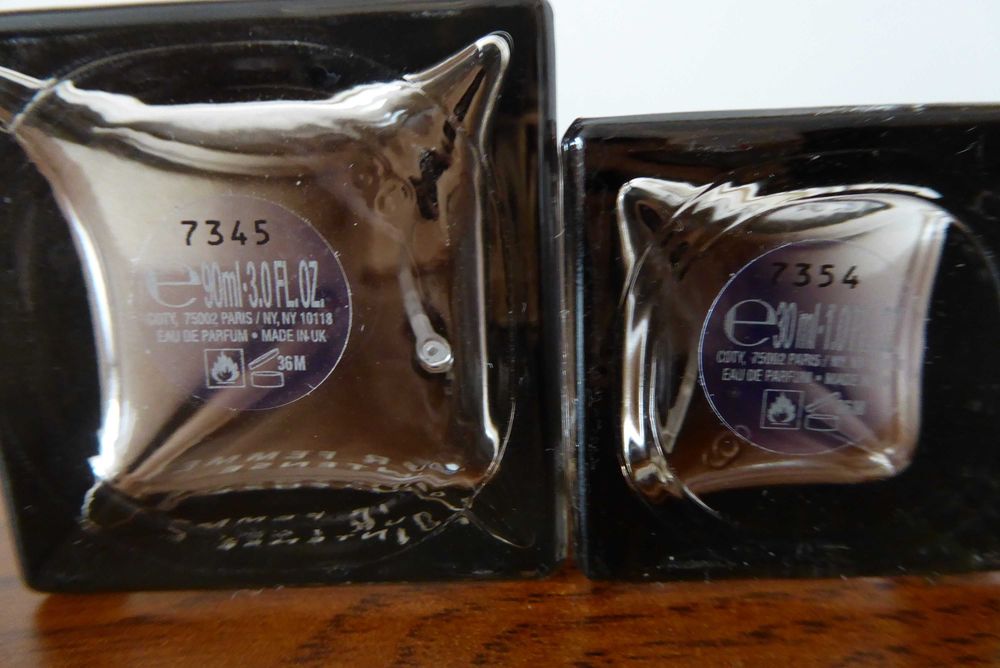 Puste flakony po LACOSTE Pour Femme Intense EDP 90 oraz 30 ml UNIKATY