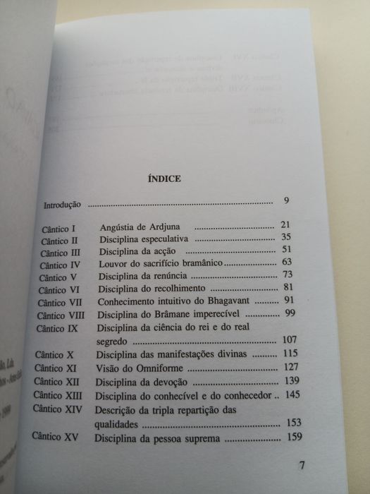 Bhagavad  Guitá, Canto do Bem Aventurado Senhor