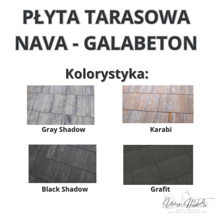 Kostka brukowa ARTA/ Płyta Tarasowa NAVA