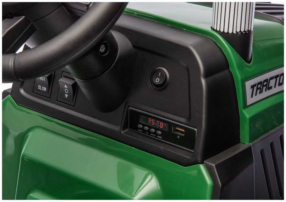 Pojazd Elektryczny dla Dzieci - Traktor TRONT z Przyczepą