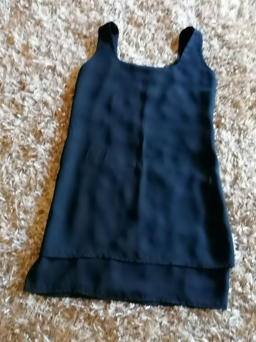 Vestido preto  cintado  T 36