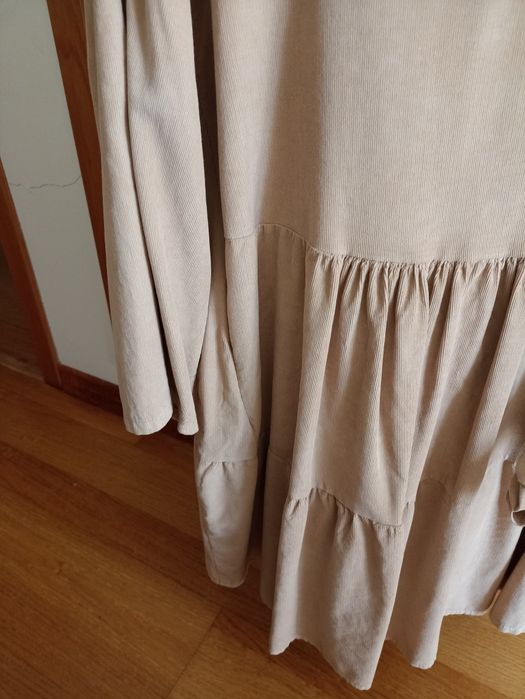 Vestido bombazine bege TU