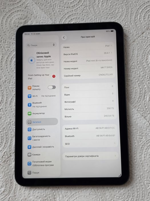Ipad mini 6  A2567