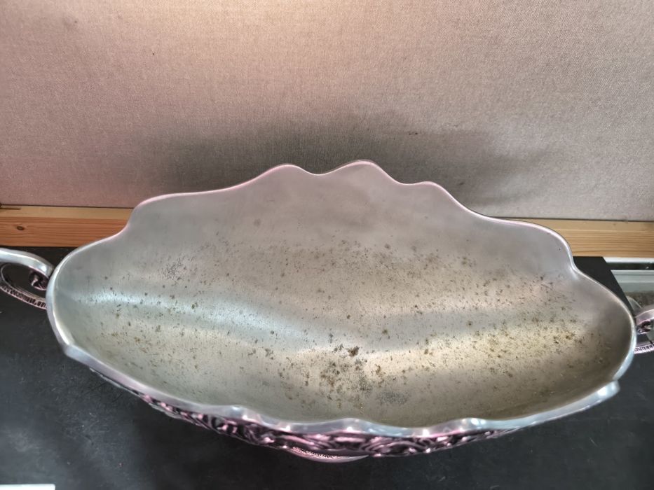 Taça Decorativa Metal Trabalhado