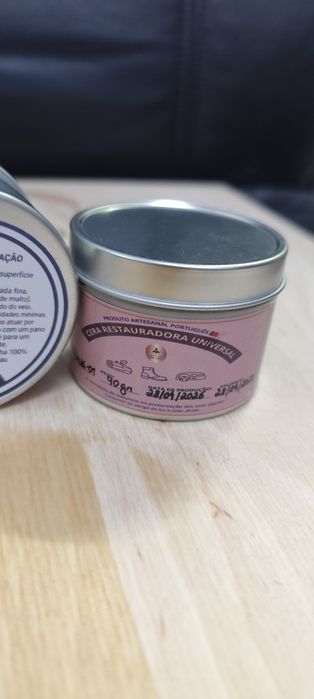 Cera Restauradora Natural 90gr - Madeira, Peles e Plásticos