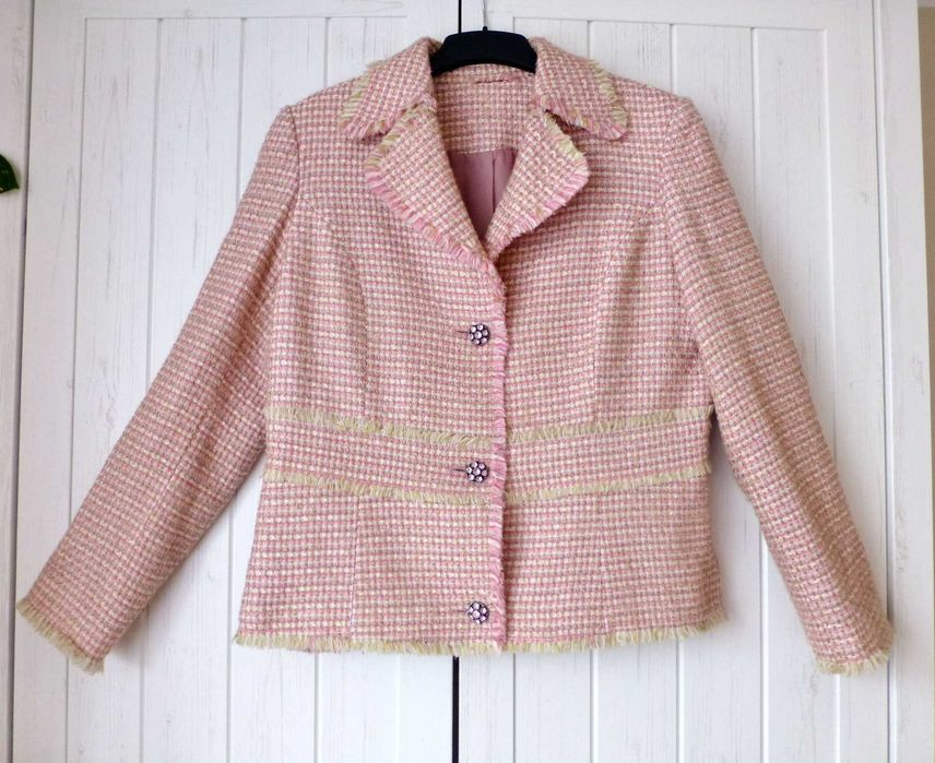 C&A Yessica elegancki żakiet z przędzy boucle 44