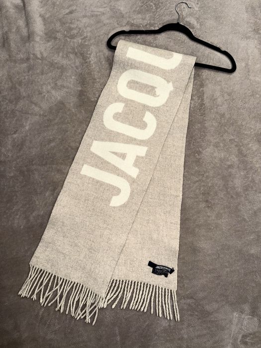 Оригінал! Шарф Jacquemus Logo, нюанс