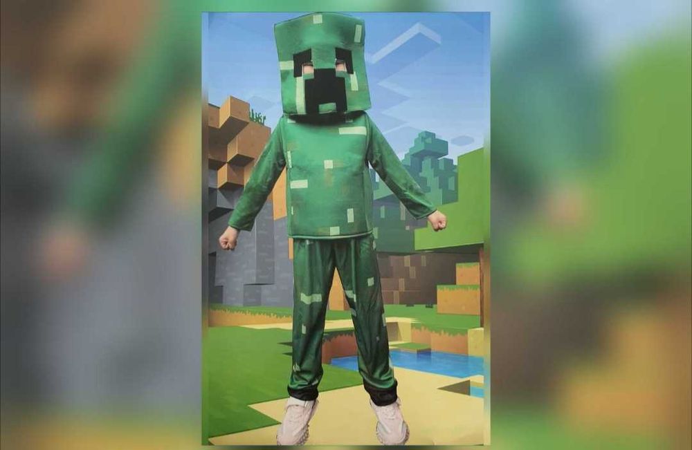 90-110 Strój kostium przebranie na Bal Strój karnawał Minecraft