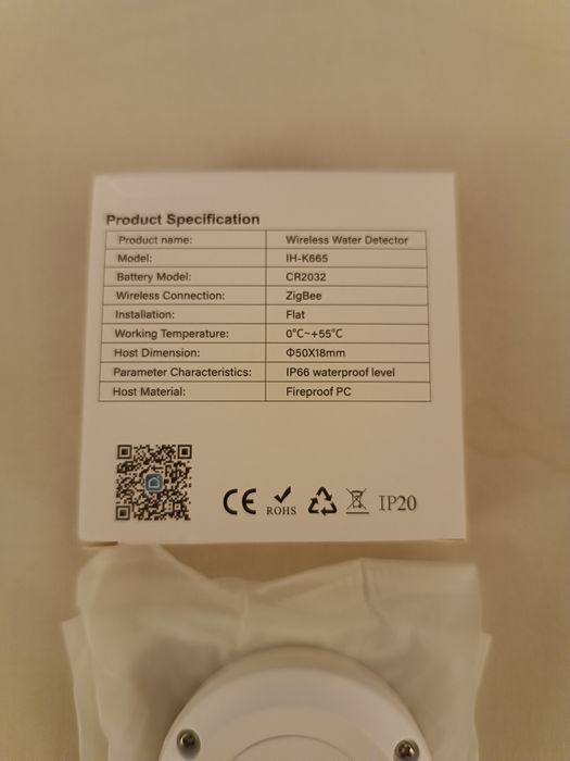 Detetor de inundação WiFi - NOVO -