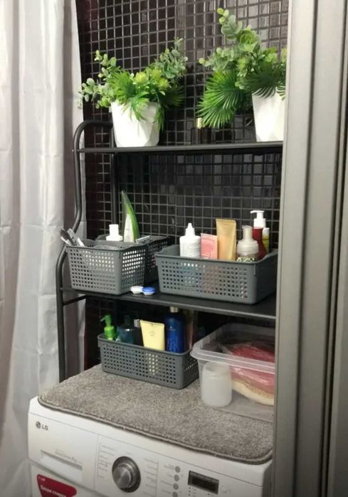 Ванний стілаж стійка з полками висота 156 см стелаж на машинкой