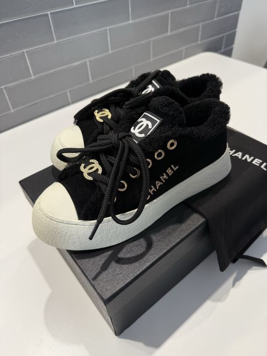 Утеплені кеди Chanel на стопу 24,5 см