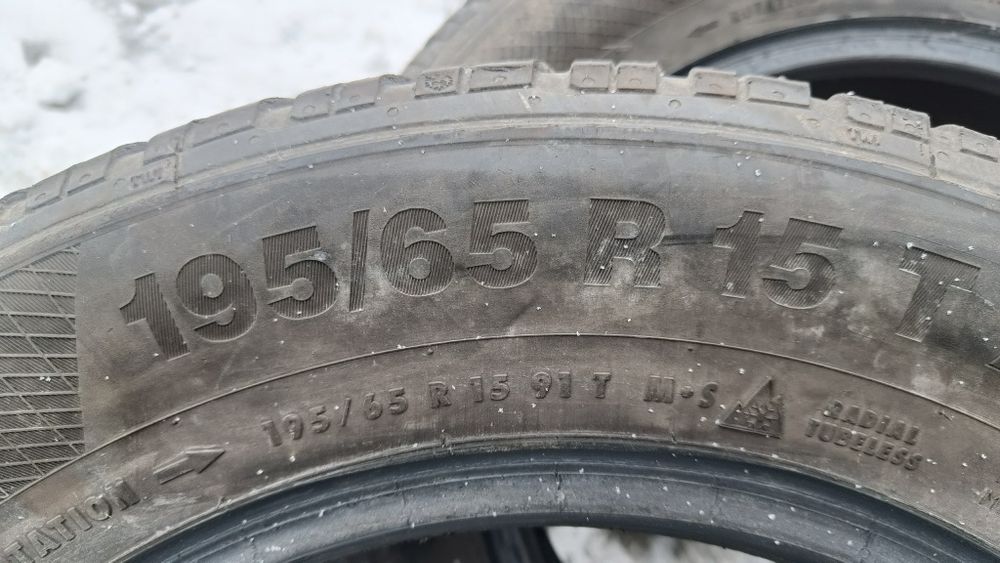 195/65R15  Continental зима. Продам 4 шины