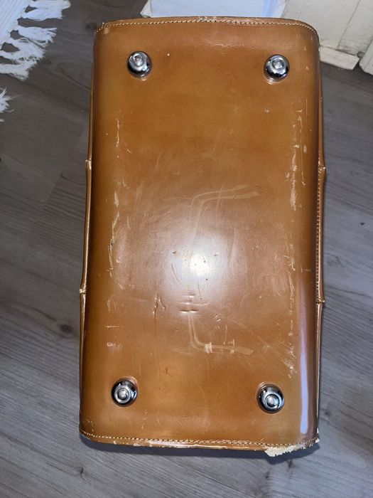 Mala de fotografia Vintage em pele, anos 70 Nikon