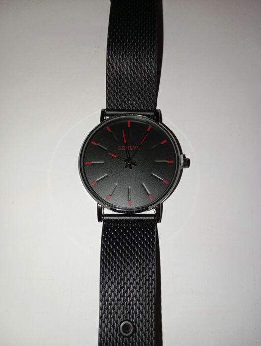 GENEVA годинник чоловічий кварцовий сталевий ремішок 14