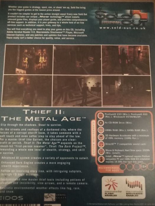 Jogo PC Thief II novo