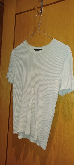 Twin set verde água em viscose da Pedro Novo
