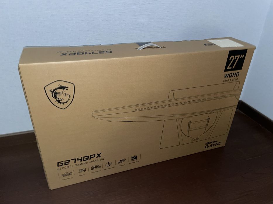 Монітор 27” 1440p, 240Hz, IPS 1ms. MSI Gaming G274QPX