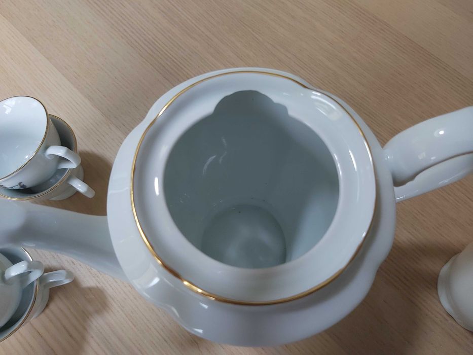 Serviço de café pintado à mão