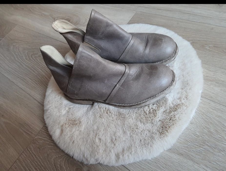 Włoskie skórzane półbuty 37