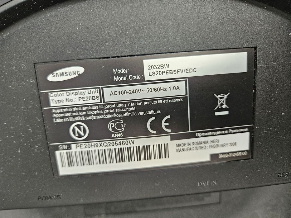 Monitor do komputera samsung