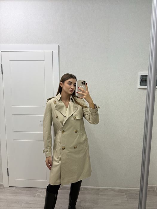 Плащ жіночій бежевий М, стан ідеальний Mango