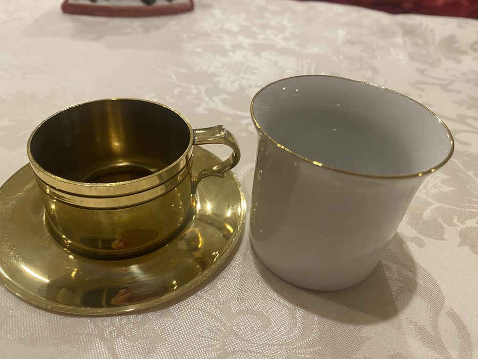 Złota filiżanka do espresso - QUIST - Luksusowa !!!