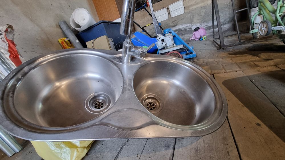 Zlewozmywak franke z baterią i syfonem