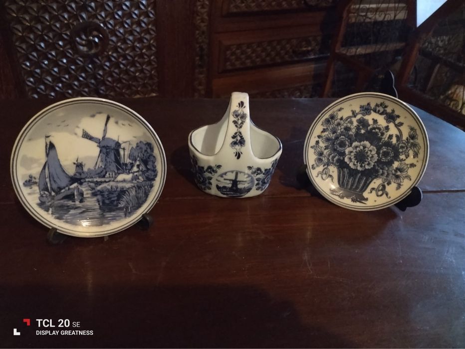 Três peças originais da Holanda, marcadas