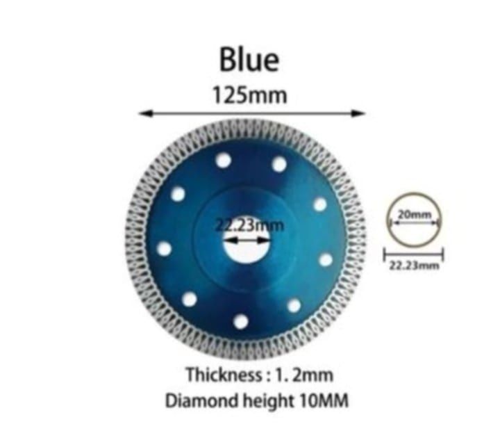 Диск відрізний по плитці 3D 125 мм
