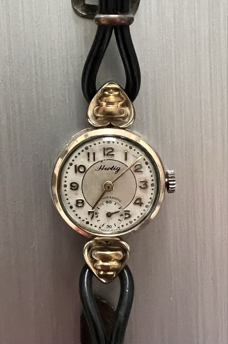 Raro Relogio HERTIG Vintage Suiço.
