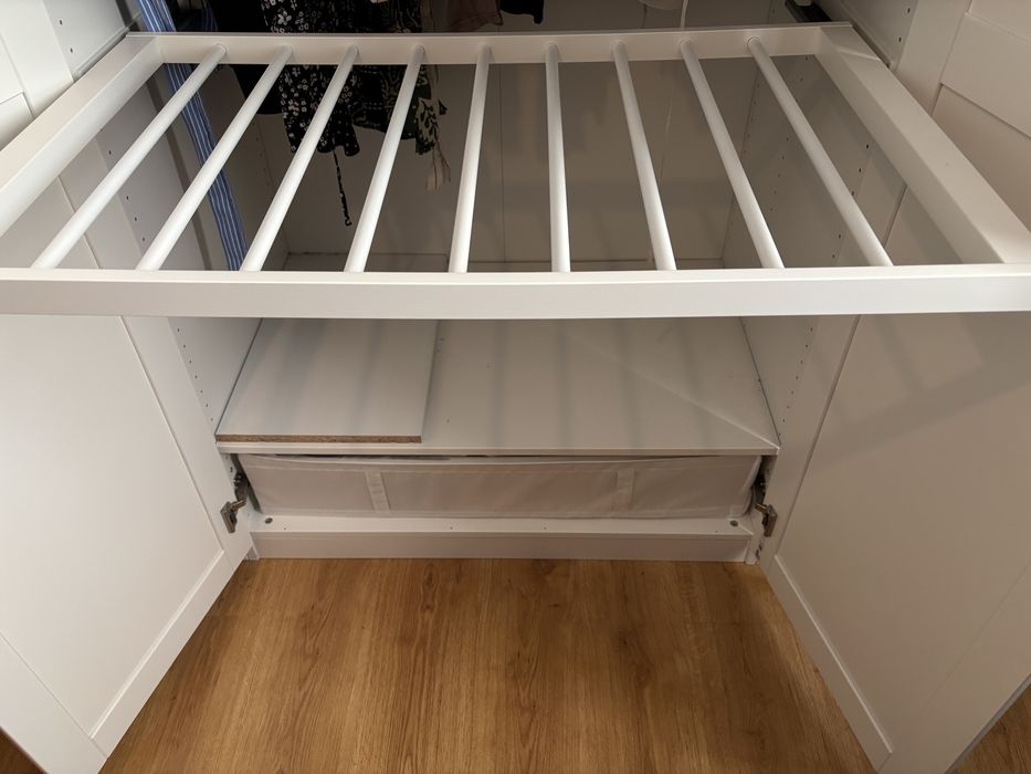 IKEA PAX KOMPLEMENT Wysuwany wieszak na spodnie, biały, 100x58 cm