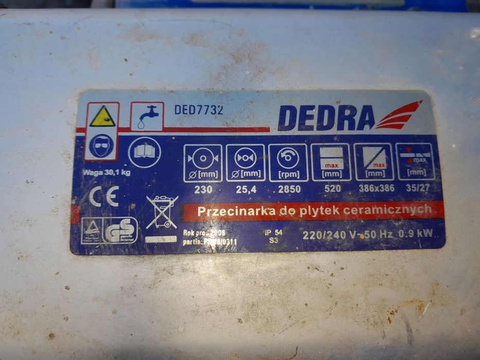 Przecinarka do płytek na wodę