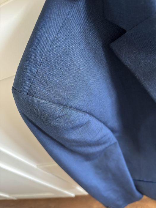 Nowy modny granatowy garnitur next tailoring
