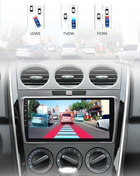 Mazda CX-7 2008-2015 – Radio Android 15 9" CarPlay Android Auto 2GB/32GB GPS Nawigacja Stacja Multimedialna WiFi Bluetooth PL