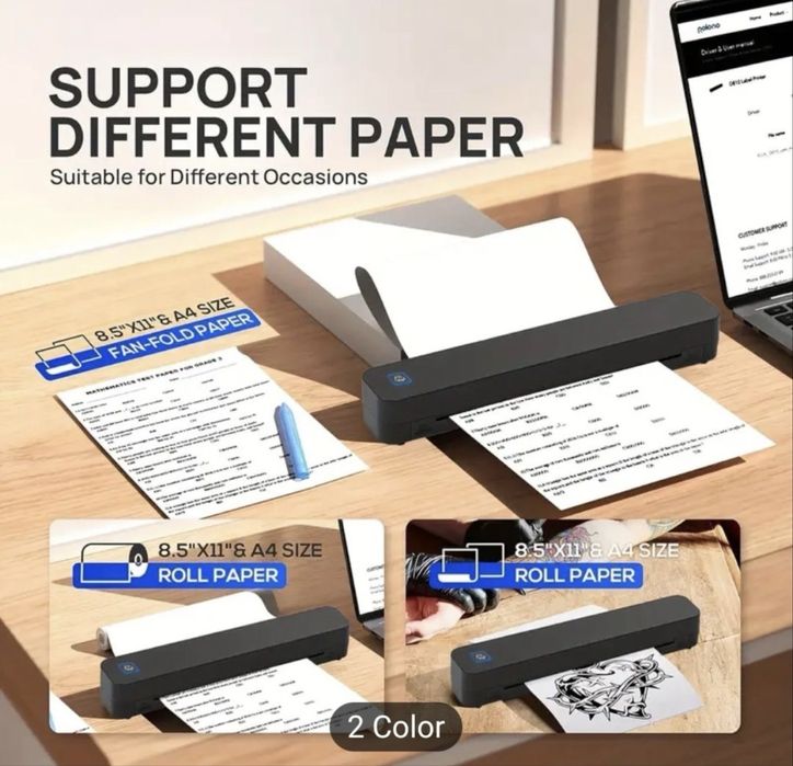 Тату принтер трансферний Bluetooth/ USB, iOs/Android/Win/Мас. Гарантія! Термопринтер а4!
