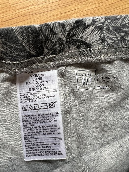 GAP baby,getry, legginsy,oryginalne,USA,5 lat, ok 110 cm