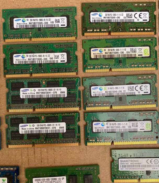 Оперативна пам'ять для ноутбука ОЗУ ОЗП DDR3 DDR3L 2Gb 4Gb